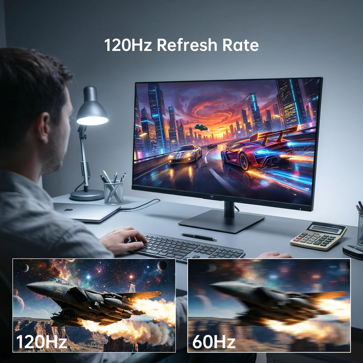 32 Inch 2K 120Hz 1440P IPS Computer Monitor G53034
