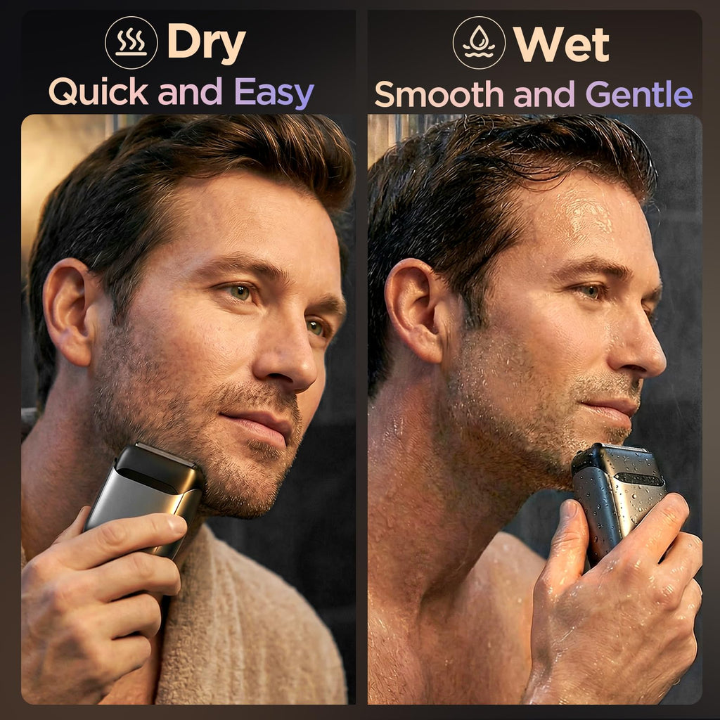 Portable Mini Electric Foil Shaver with Case H46492