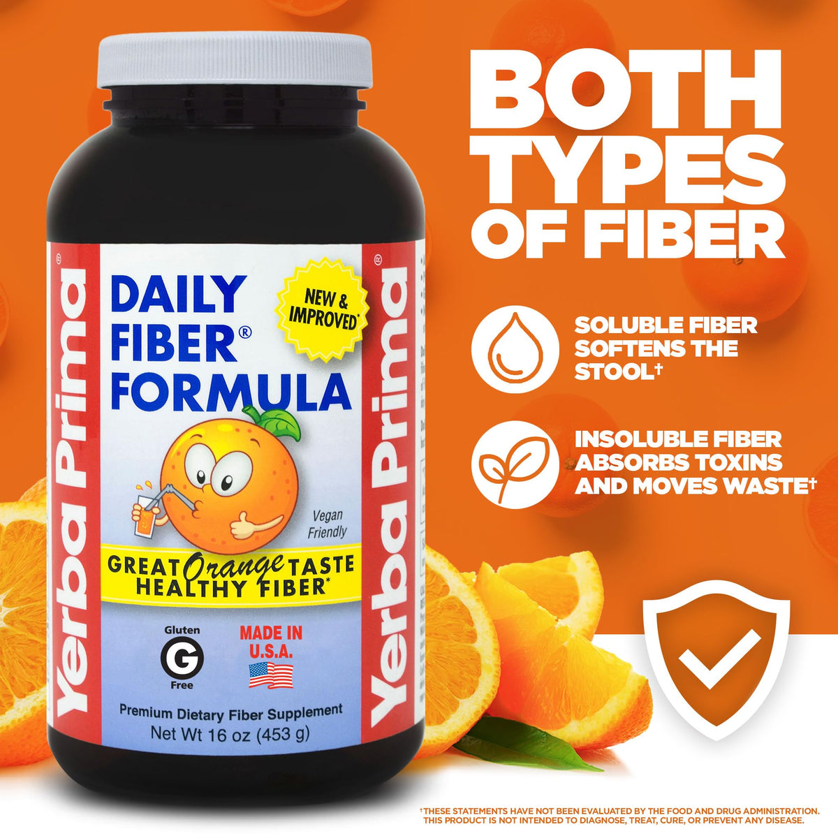 Orange Daily Fiber Formula 1 pound Gluten Free X31916