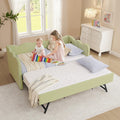Twin Gingham Upholstered Daybed with Pop Up Trundle Bed P66502