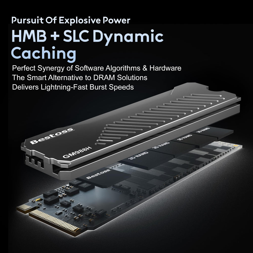 1TB PCIe 4.0 NVMe M.2 2280 SSD with Heatsink E39273
