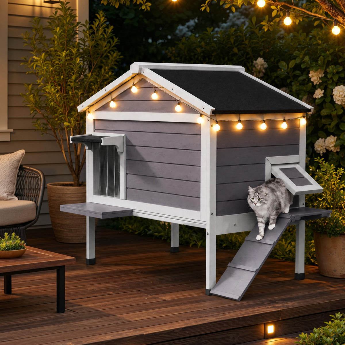 Insulated Outdoor Cat House Z778