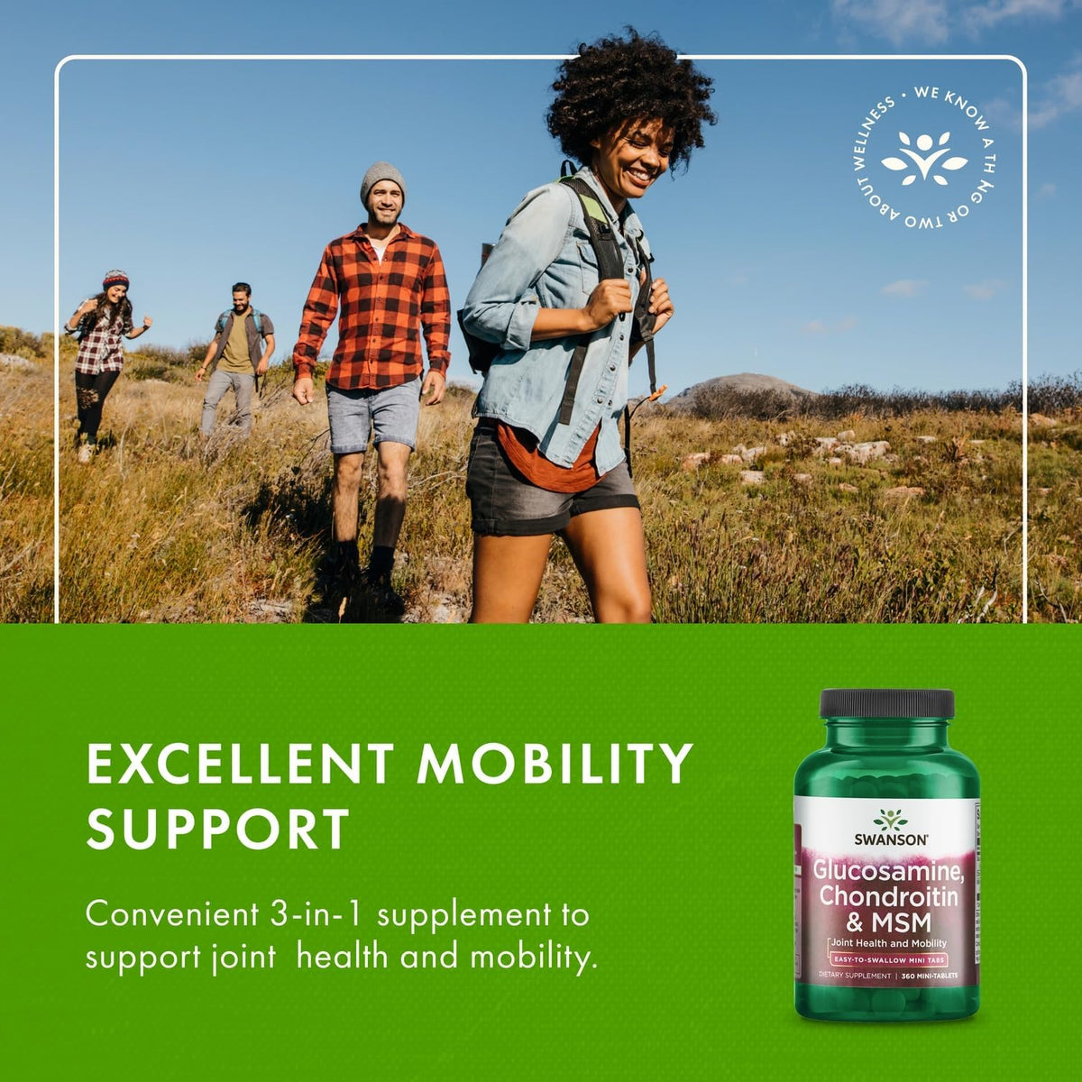 Glucosamine, Chondroitin & MSM 360 Mini-Tablets O7597