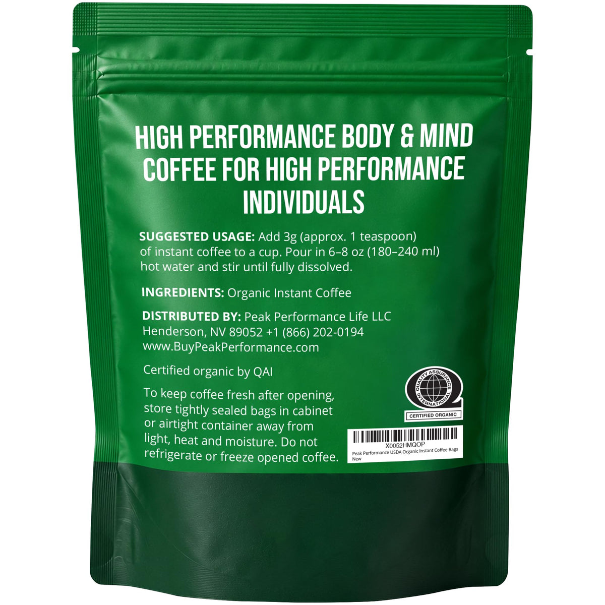 USDA Organic Instant Coffee Q55322