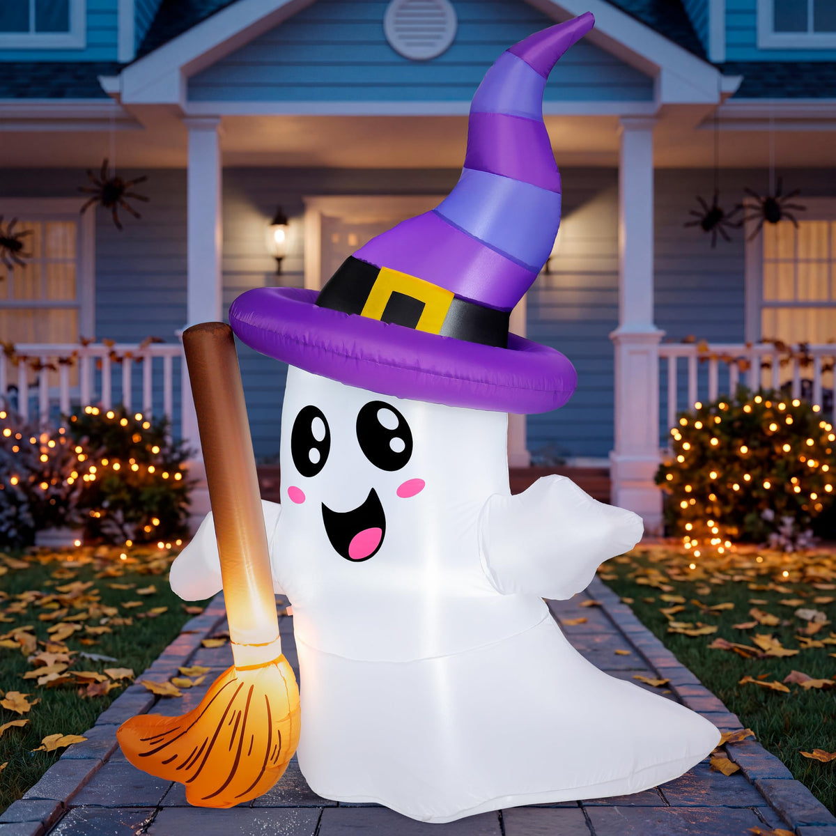 Halloween Inflatables Ghost Outdoor Decorations with LED U6390