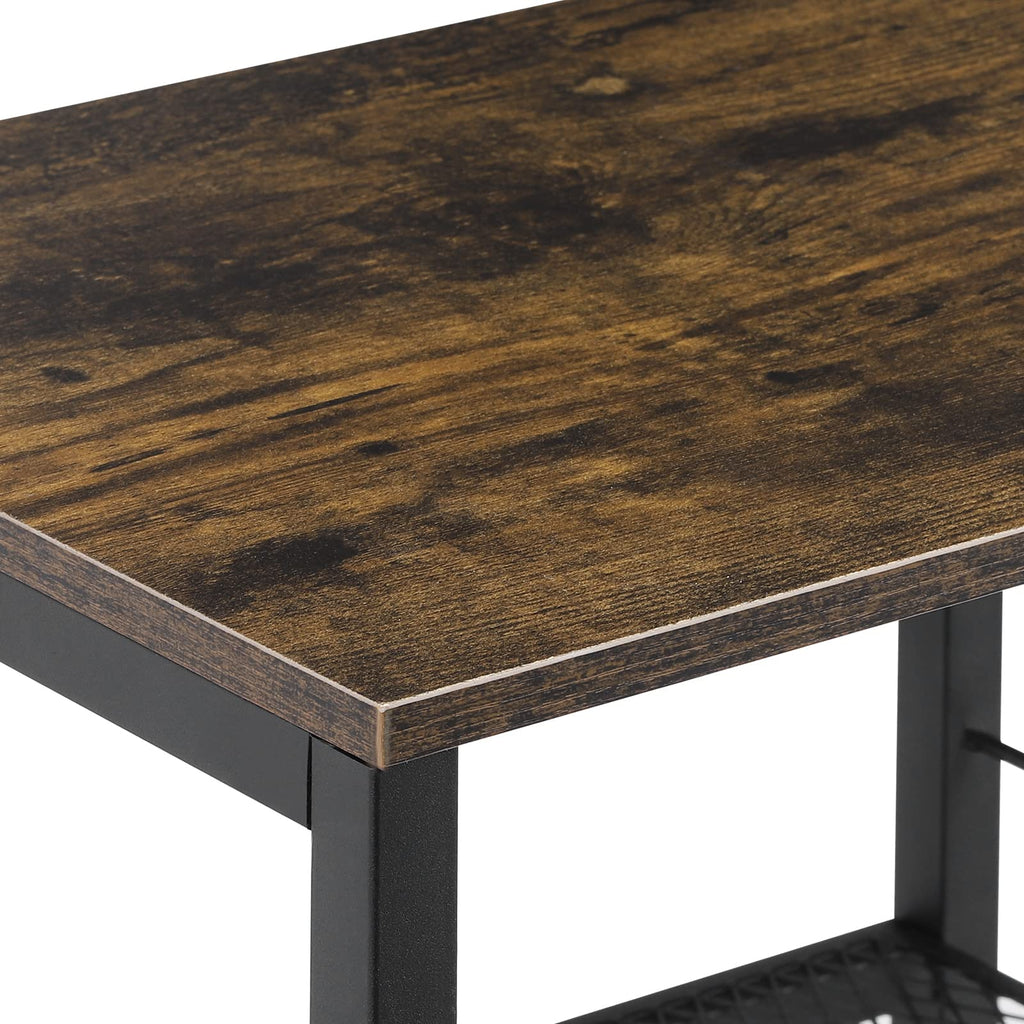 3 Tier End Table with Wheel Y285804