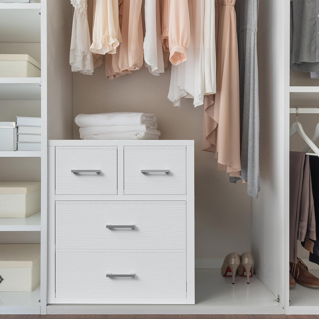 White 4 Drawer Dresser D878548