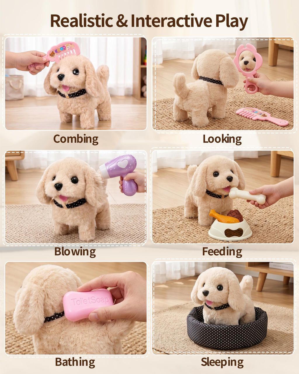 Dog Toy with Portable Puppy Stroller Q11672