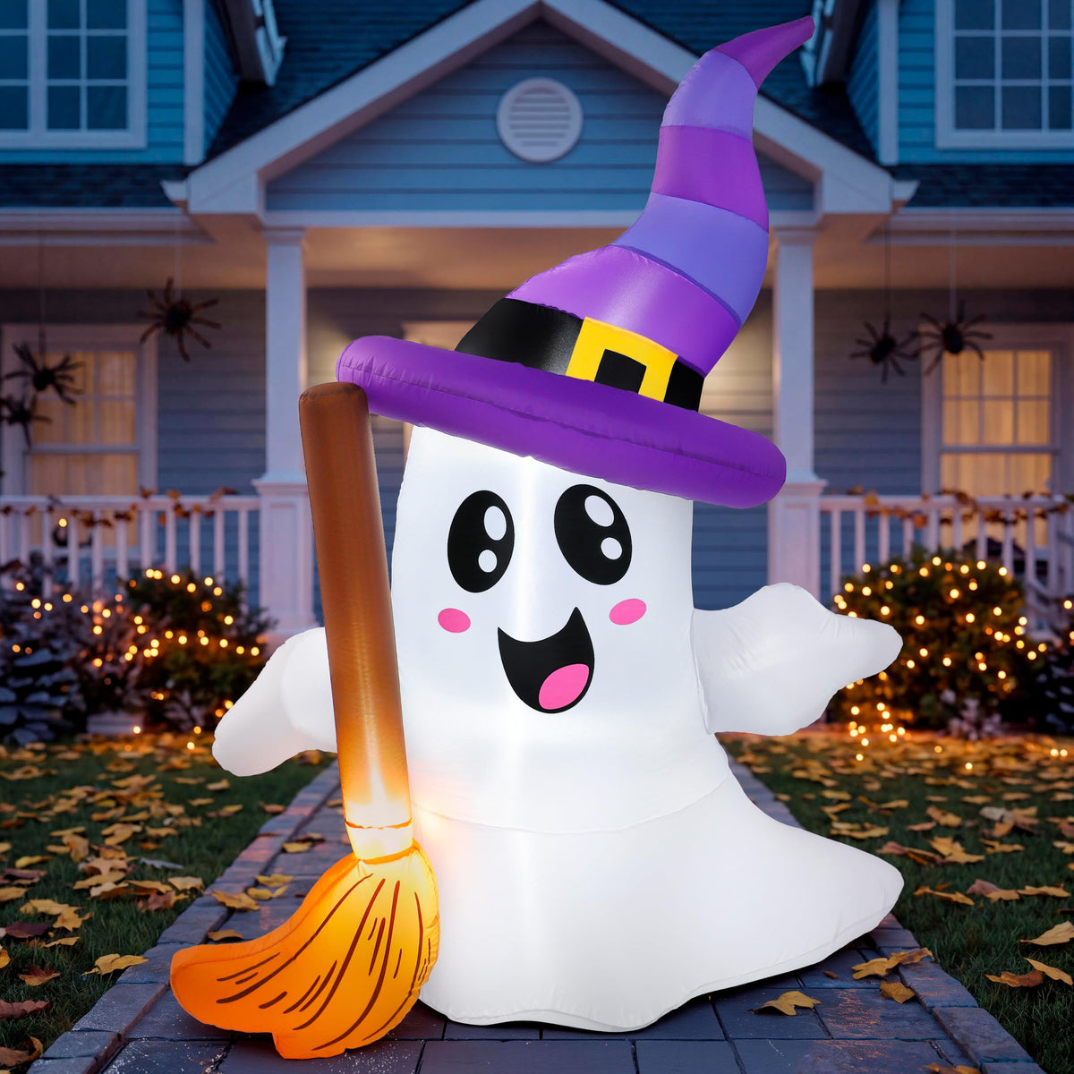 Halloween Inflatables Ghost Outdoor Decorations with LED U6390