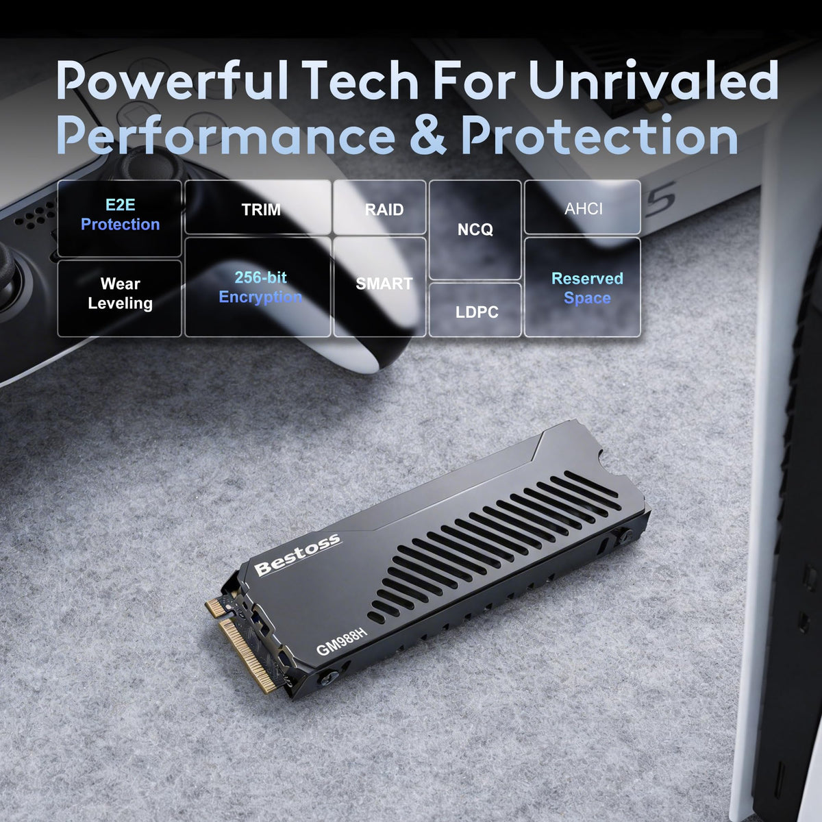 1TB PCIe 4.0 NVMe M.2 2280 SSD with Heatsink E39273