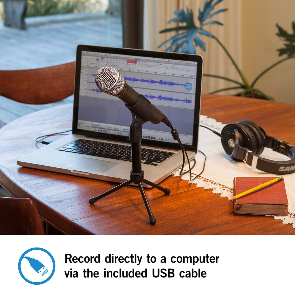USB/XLR Dynamic Microphone Recording and Podcasting Pack M23325