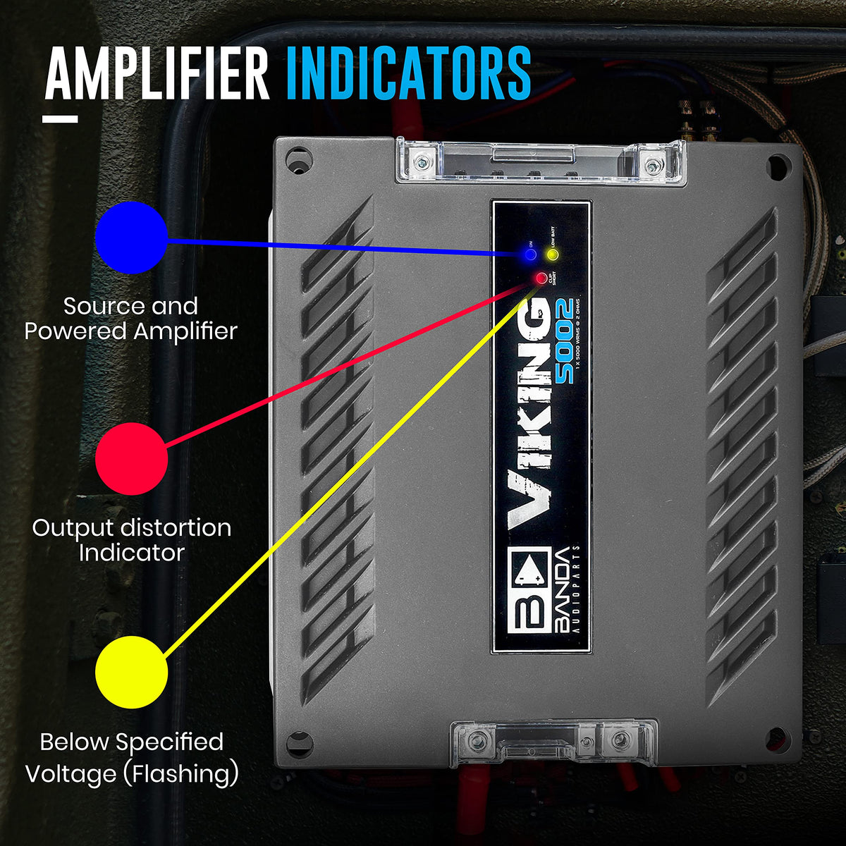 1-Channel Vehicle Audio Bass Amplifier V411183