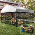 10×10FT Outdoor Dog Kennel with Roof R202293