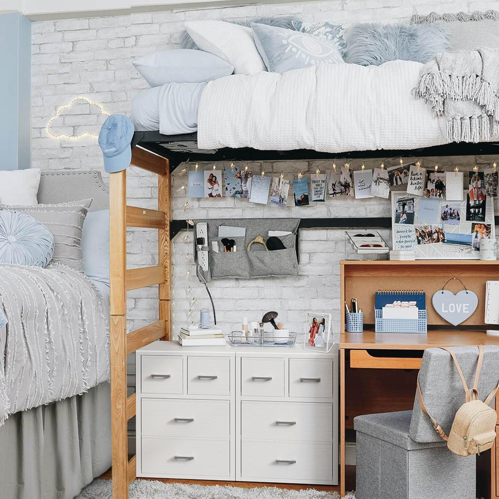 White 4 Drawer Dresser D878548