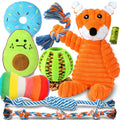 9 Pack Puppy Chew Toys with Rope Q310
