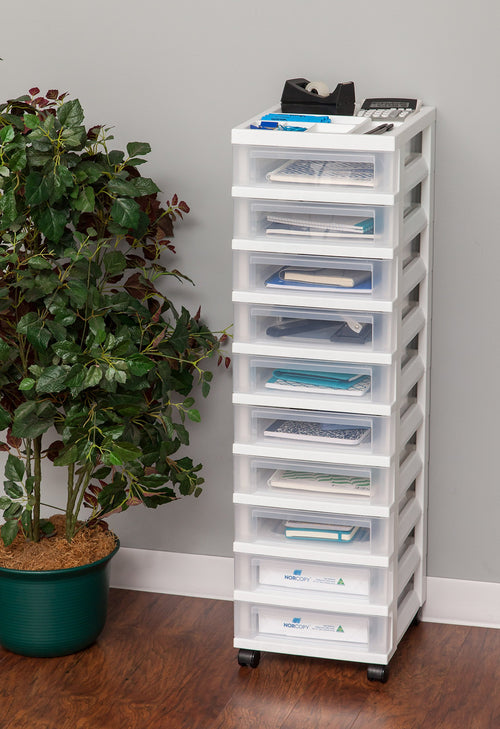 10 Drawer Rolling Storage Cart J667