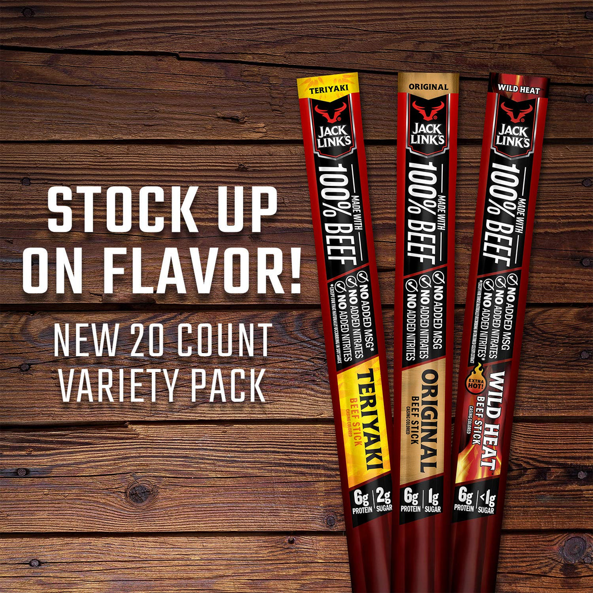 Beef Sticks 0.92 Oz 20 Count Pack of 40 J55963