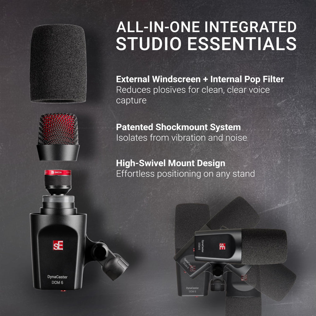 XLR Dynamic Microphone with Shockmount & Pop Filter O26598