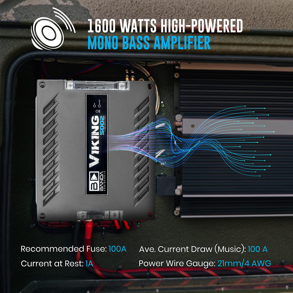 1-Channel Vehicle Audio Bass Amplifier V411183